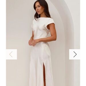 Billy J Ivana Dress in Champagne, size 8 AUS